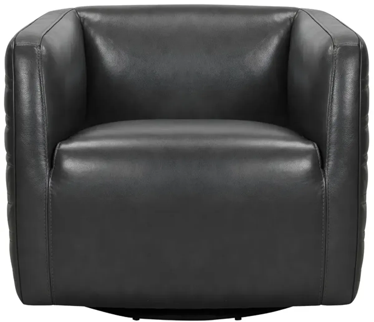 Melanie Leather Swivel Chair