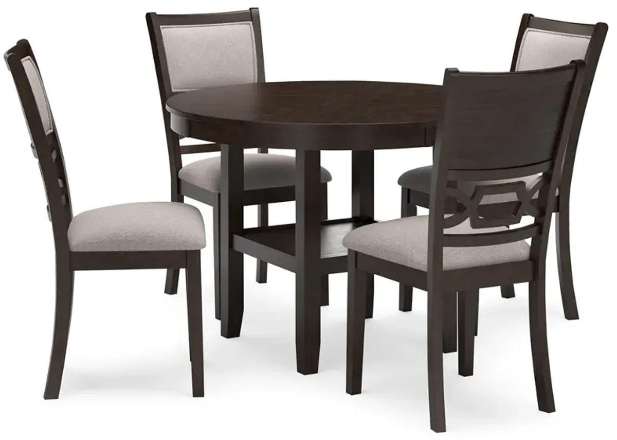 Langwest Dining Table and 4 Chairs (Set of 5)