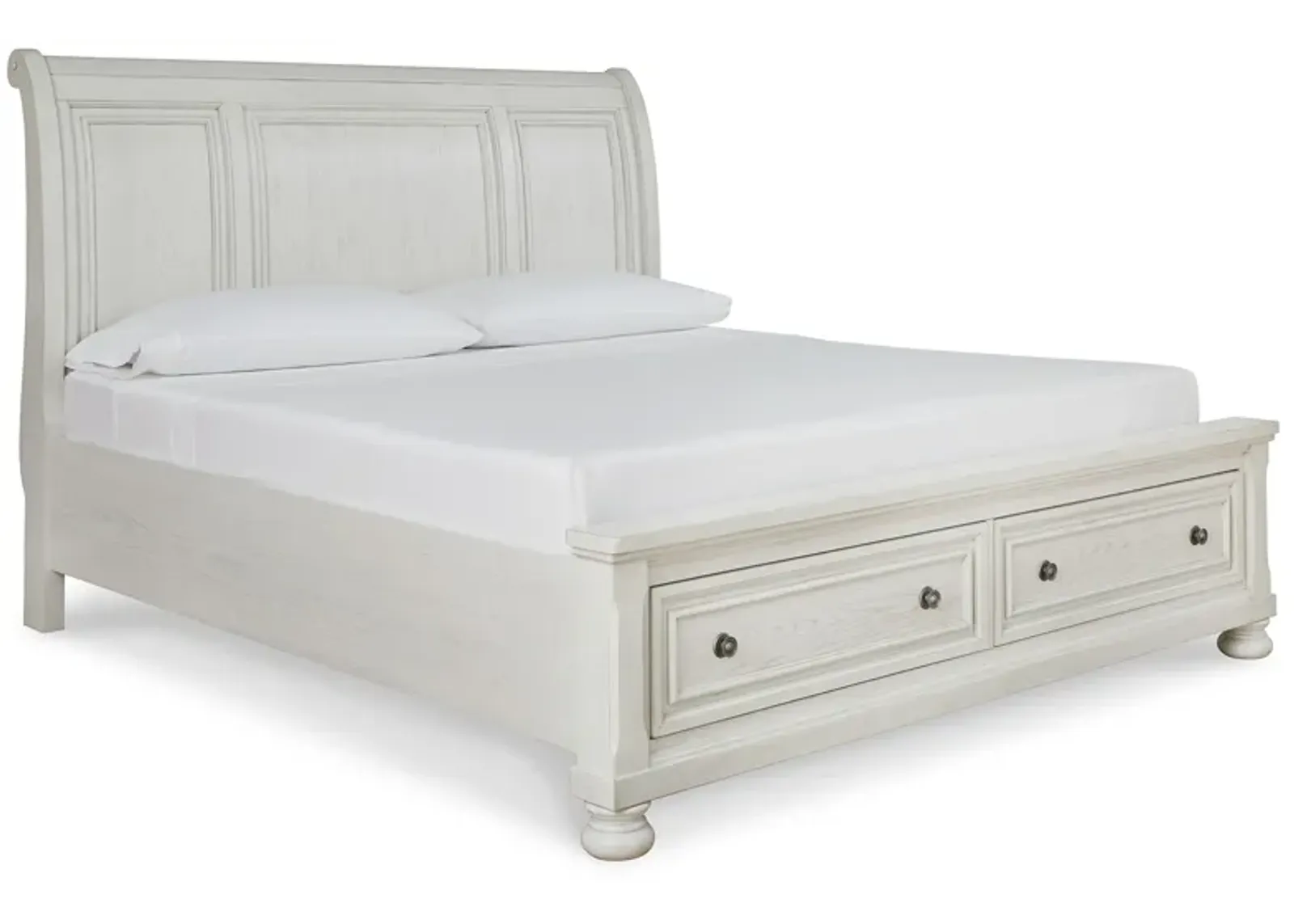 Robbinsdale Queen Sleigh Bed with 2 Storage Drawers