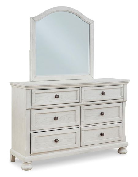 Robbinsdale Youth 6 Drawer Dresser and Mirror