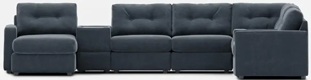 Modular One Left Facing 8-Piece Sectional - Navy