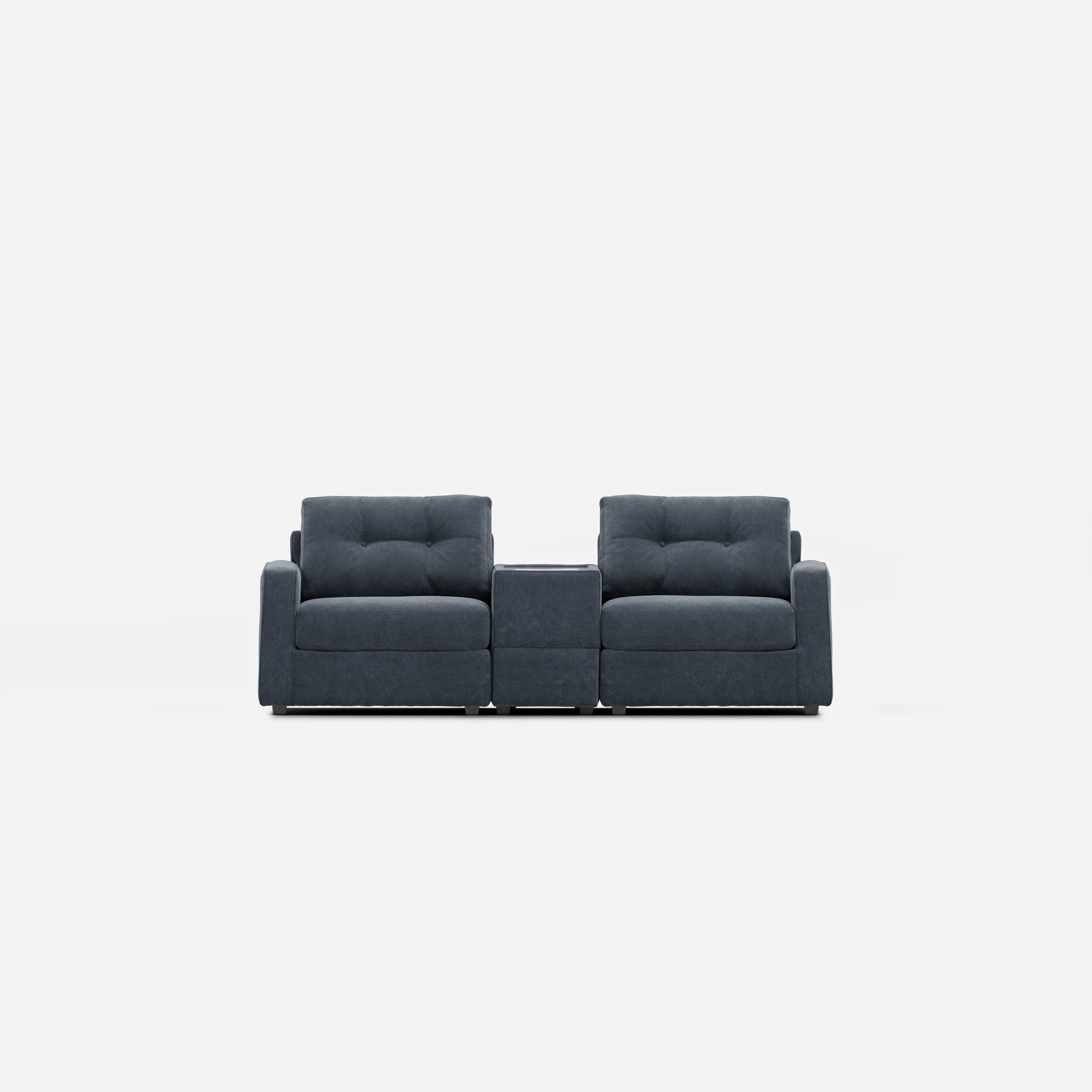 Modular One 3-Piece Console Loveseat - Navy