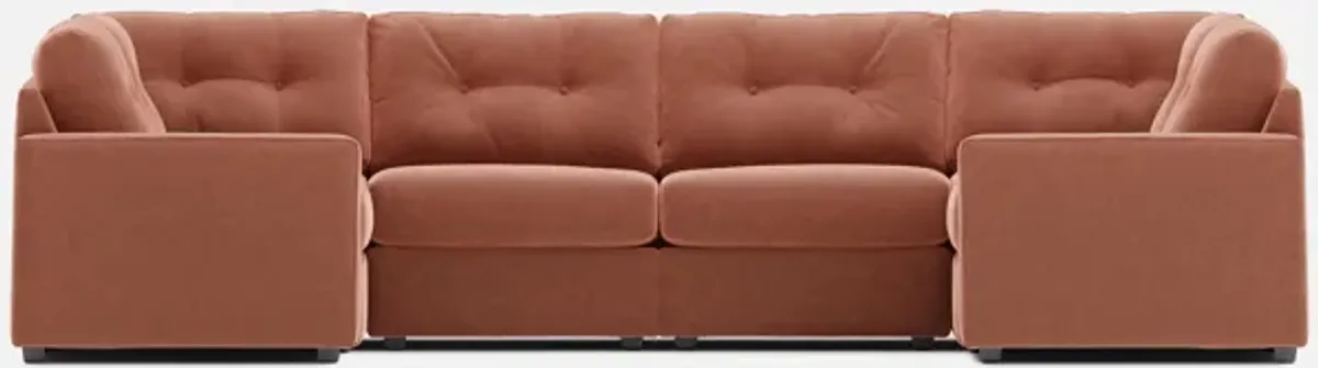 Modular One 6-Piece Sectional - Cantaloupe