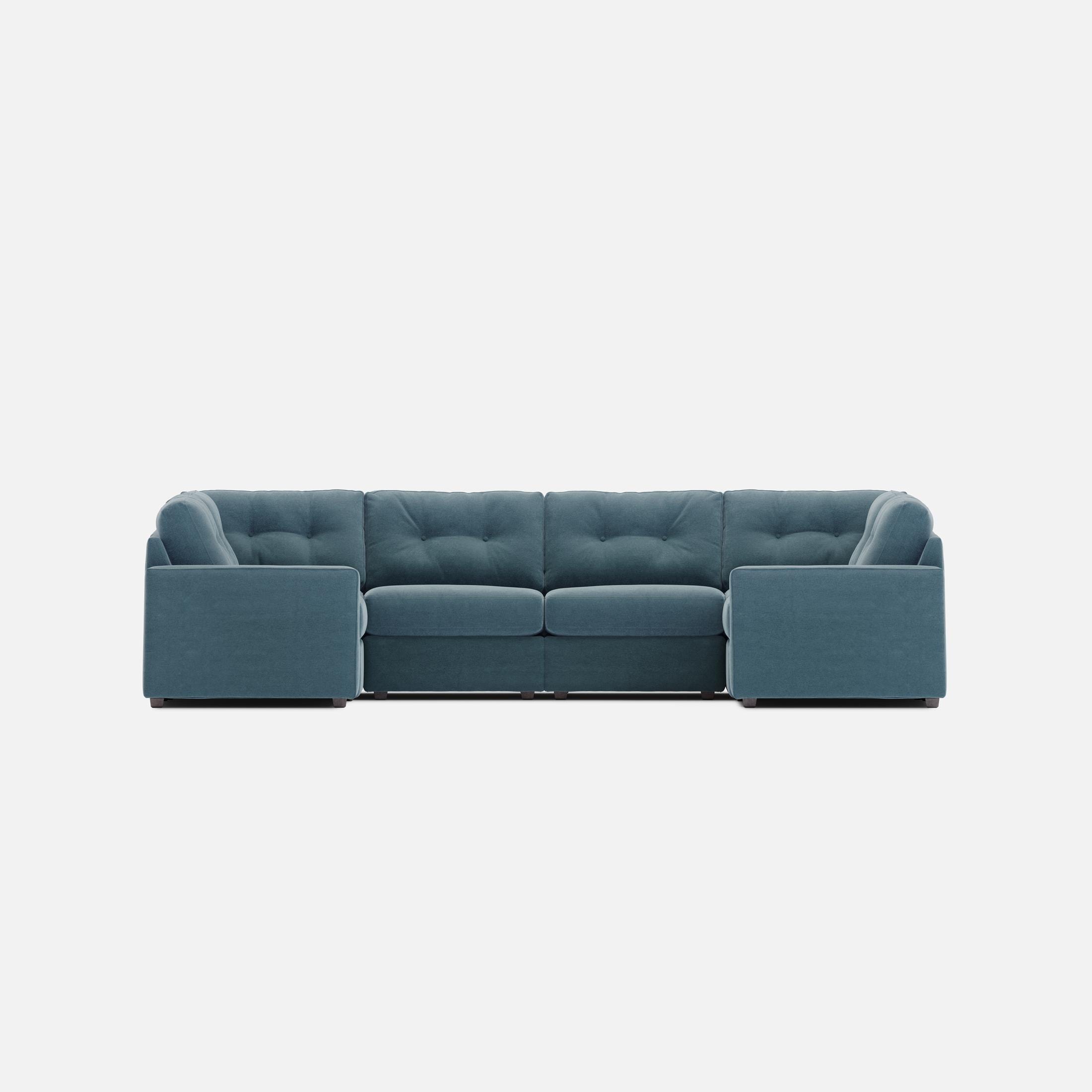 Modular One 6-Piece Sectional - Teal