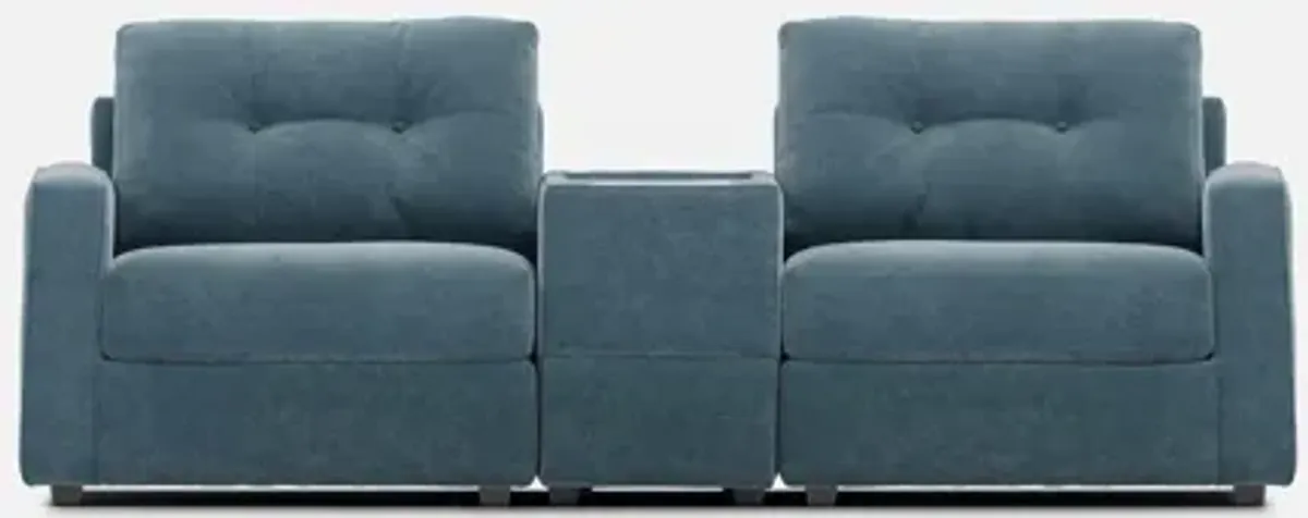 Modular One 3-Piece Console Loveseat - Teal