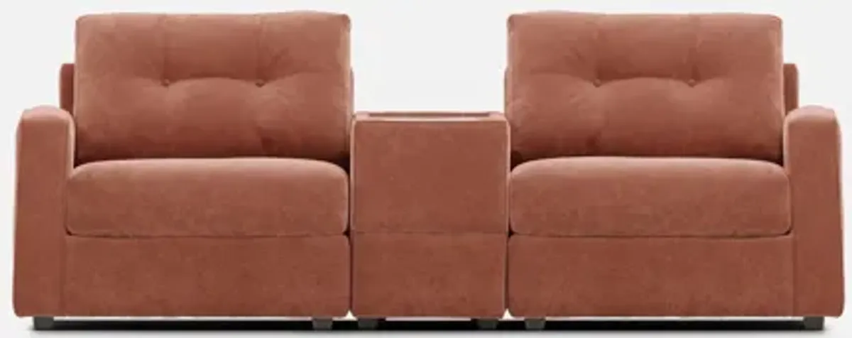 Modular One 3-Piece Console Loveseat - Cantaloupe