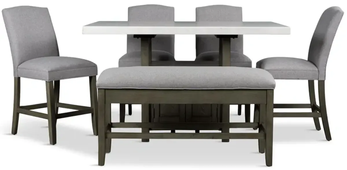 Lena 6-Piece Counter Dining Set