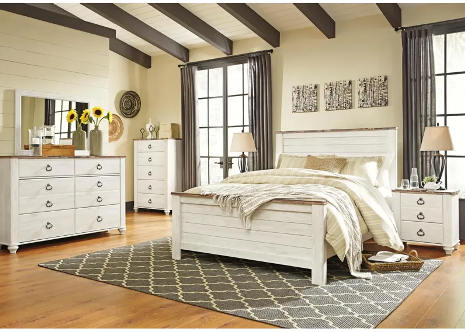 Willowton 3-Piece Queen Panel Bedroom Set