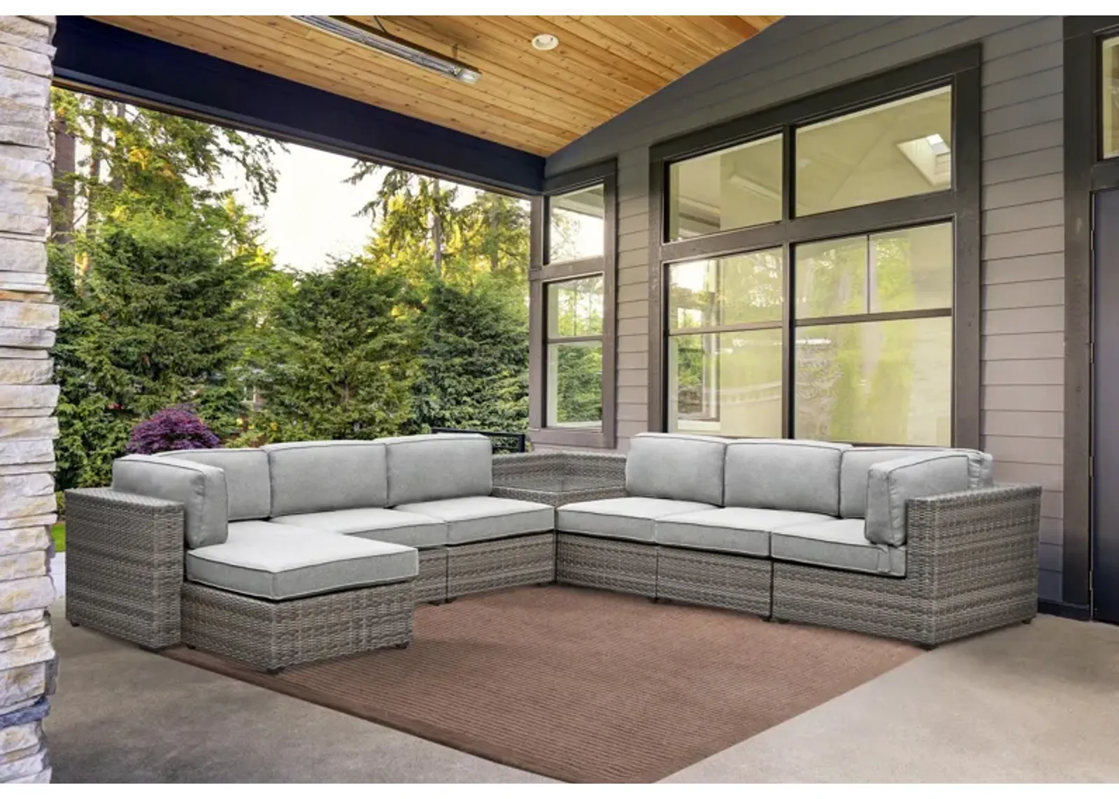 Sunset Road 7-Piece Outdoor Sectional