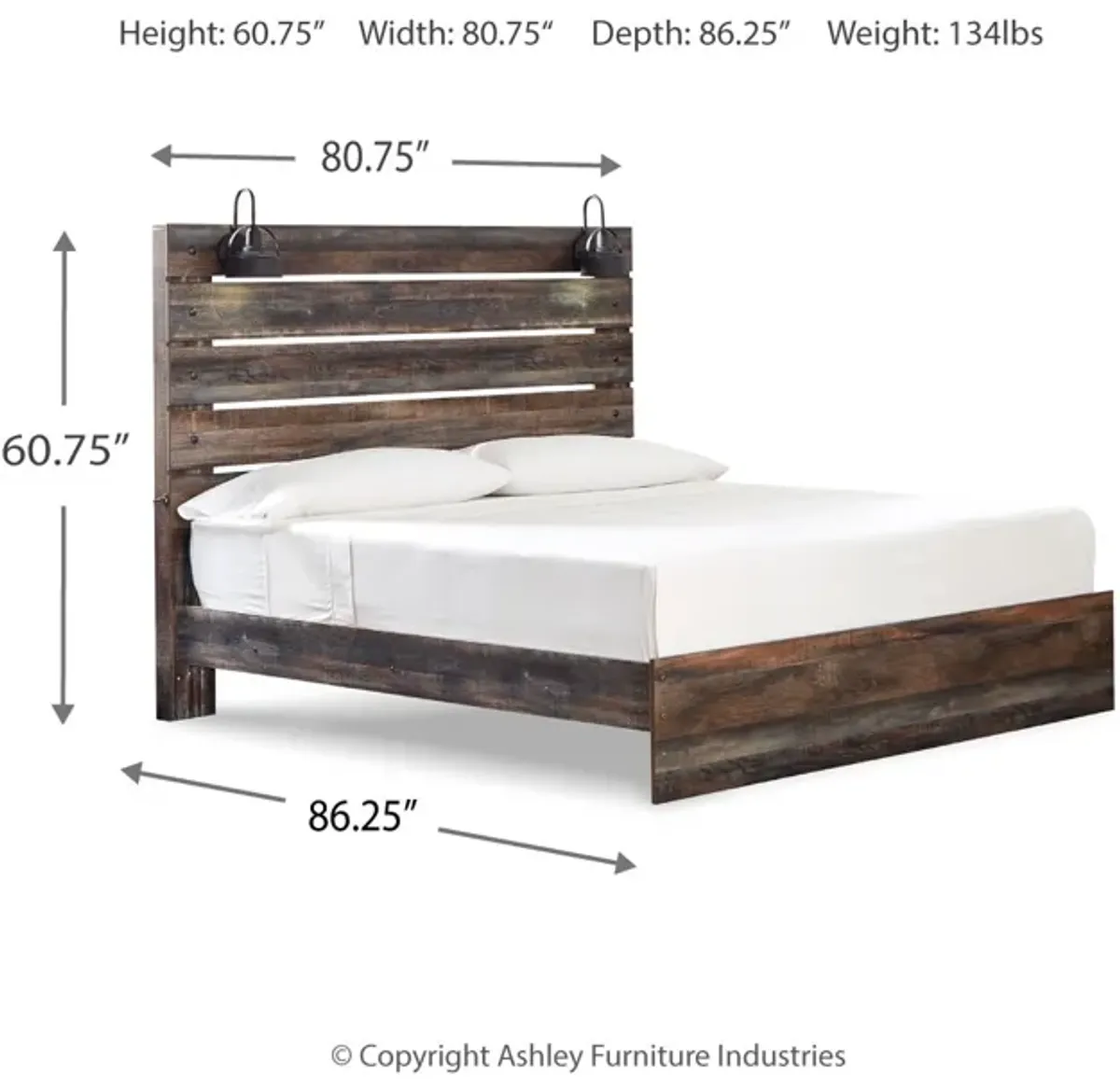 Drystan King Panel Bed