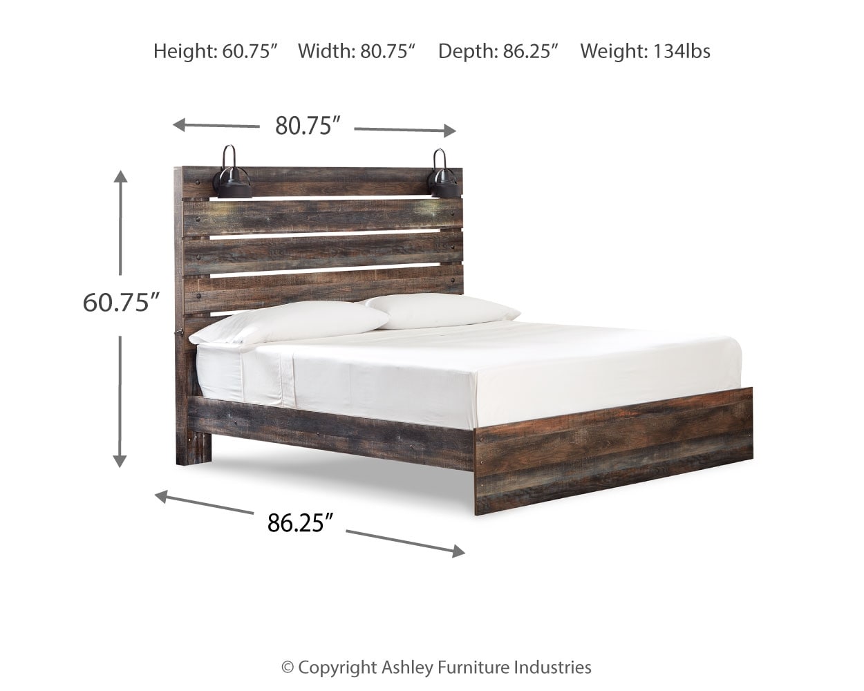 Drystan King Panel Bed