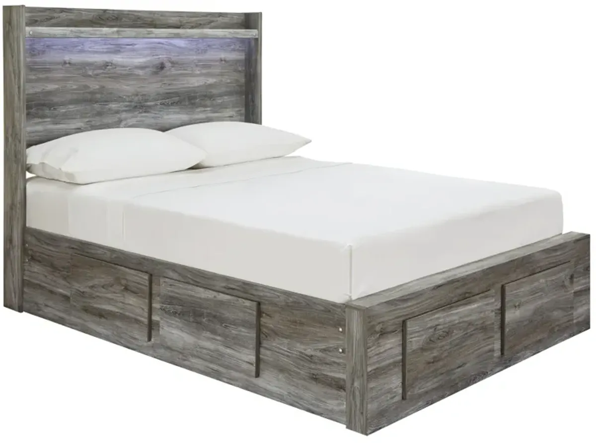 Baystorm Full Panel Bed with 6 Storage Drawers