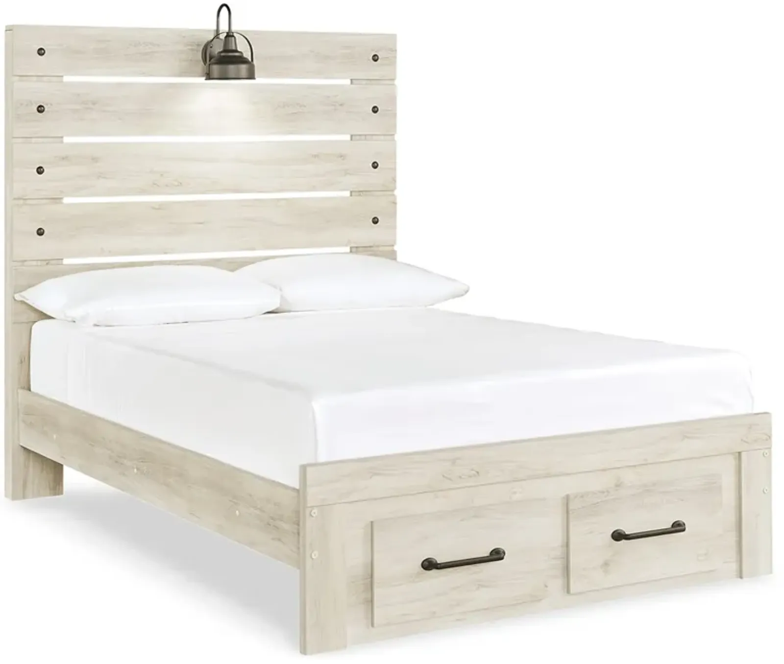 Cambeck Full Panel Bed with 2 Storage Drawers