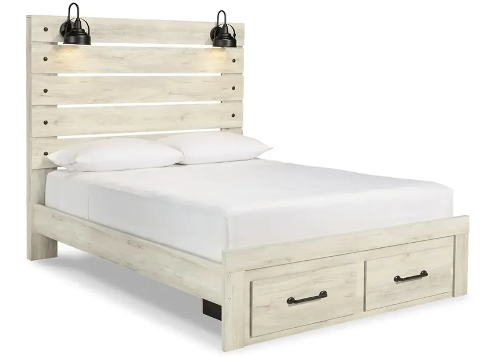 Cambeck Queen Panel Bed with 2 Storage Drawers