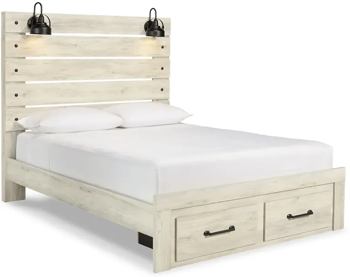 Cambeck Queen Panel Bed with 2 Storage Drawers