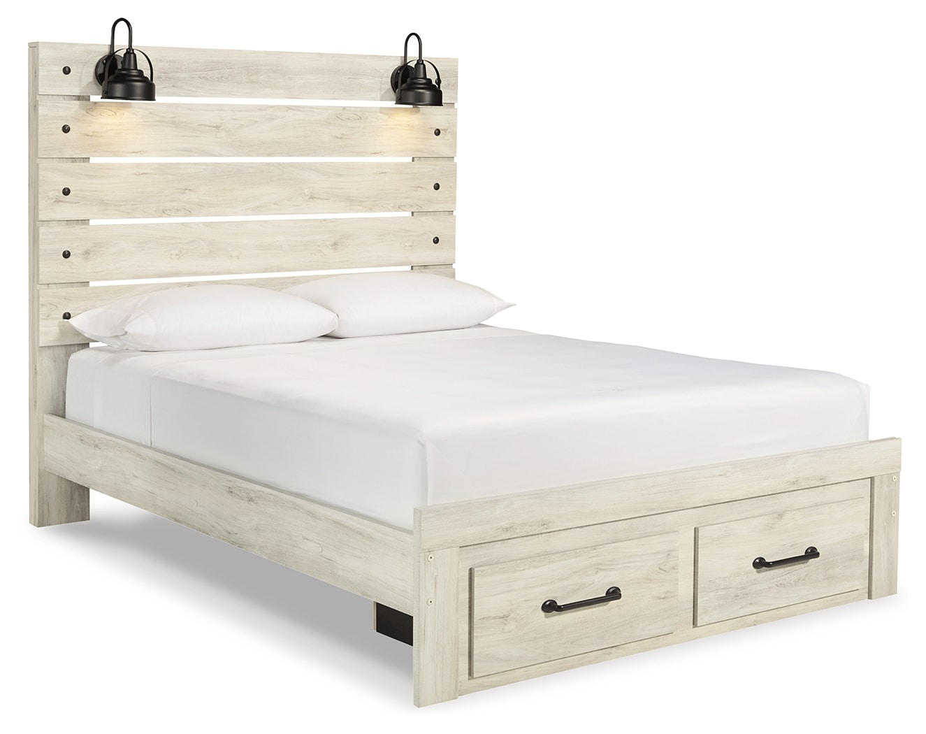 Cambeck Queen Panel Bed with 2 Storage Drawers