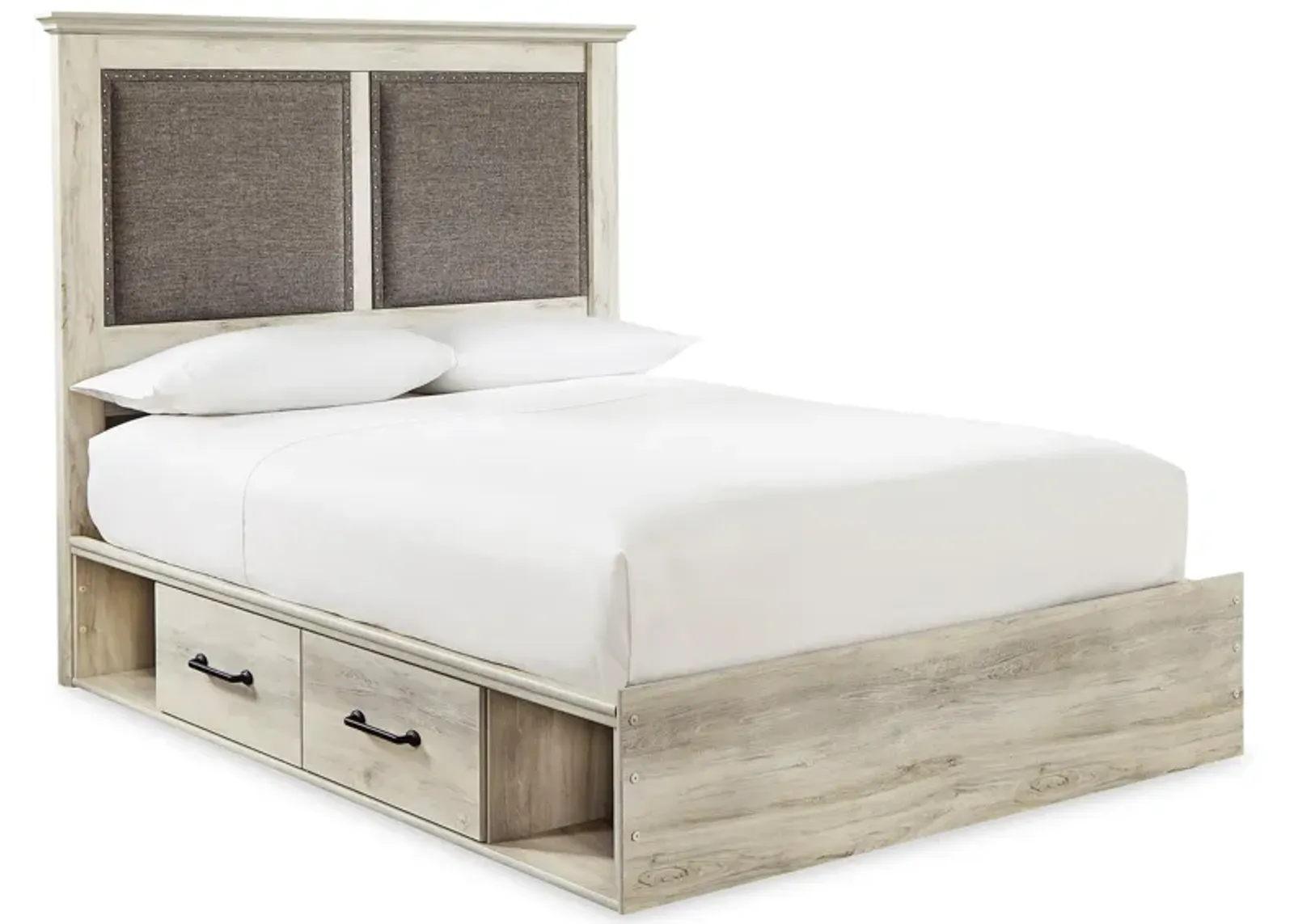 Cambeck Queen Upholstered Panel Bed with Underbed Storage