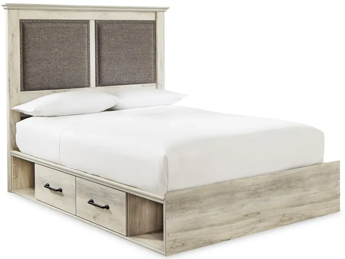 Cambeck Queen Upholstered Panel Bed with Underbed Storage