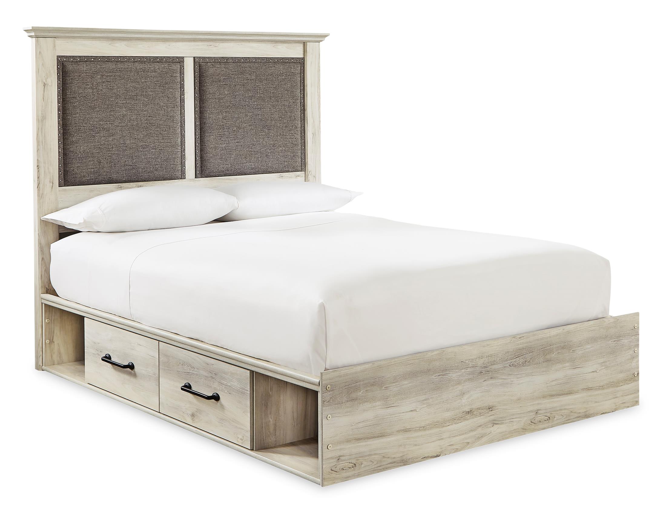 Cambeck Queen Upholstered Panel Bed with Underbed Storage