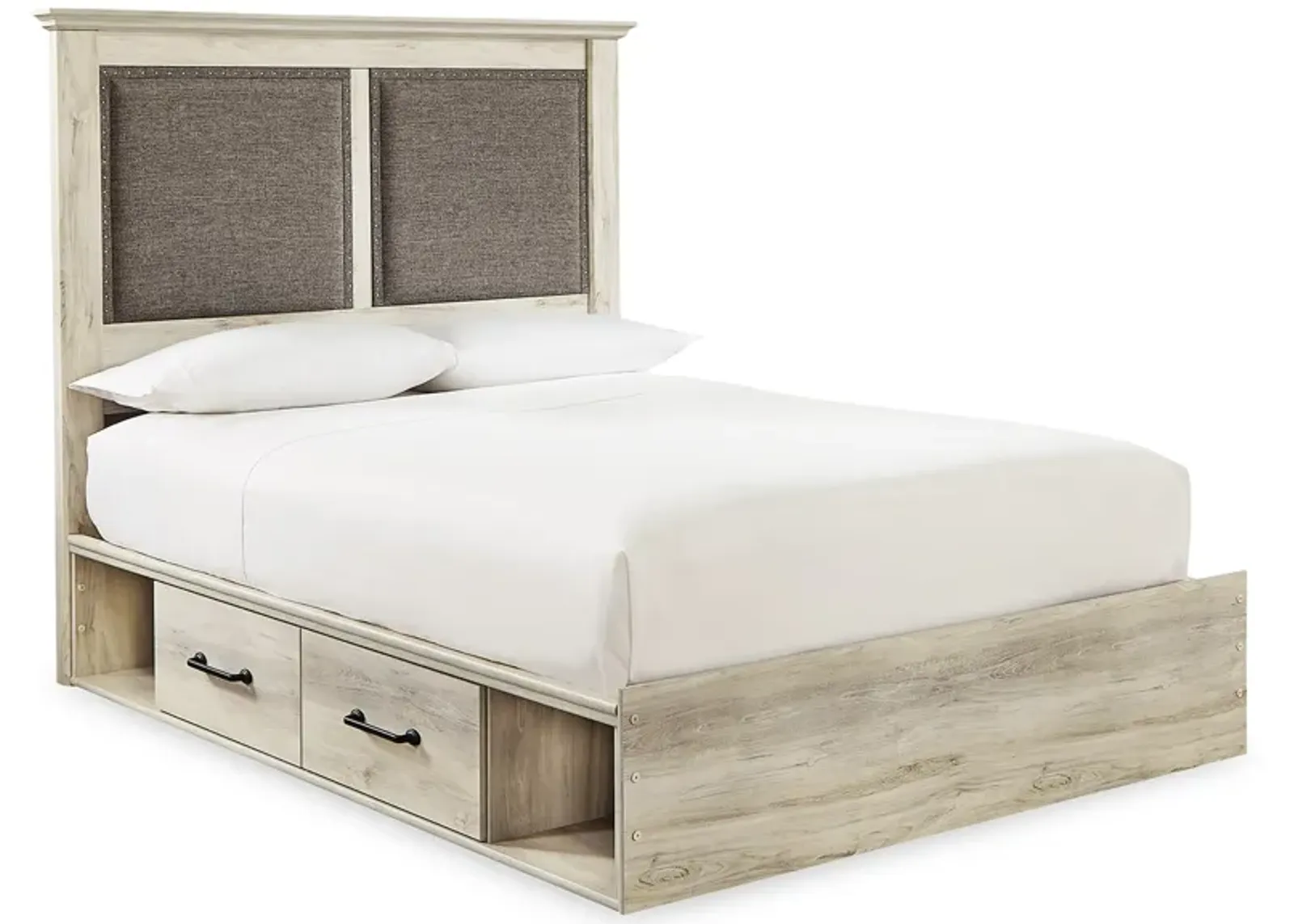 Cambeck Queen Upholstered Panel Storage Bed