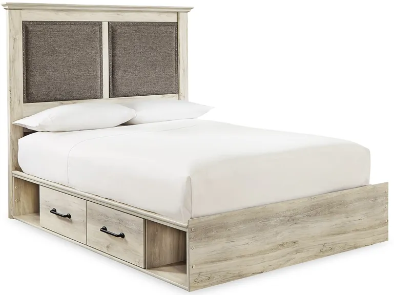 Cambeck Queen Upholstered Panel Storage Bed