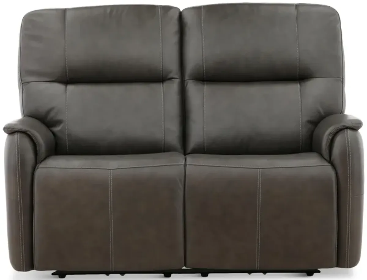 Walker Leather Power Reclining Loveseat