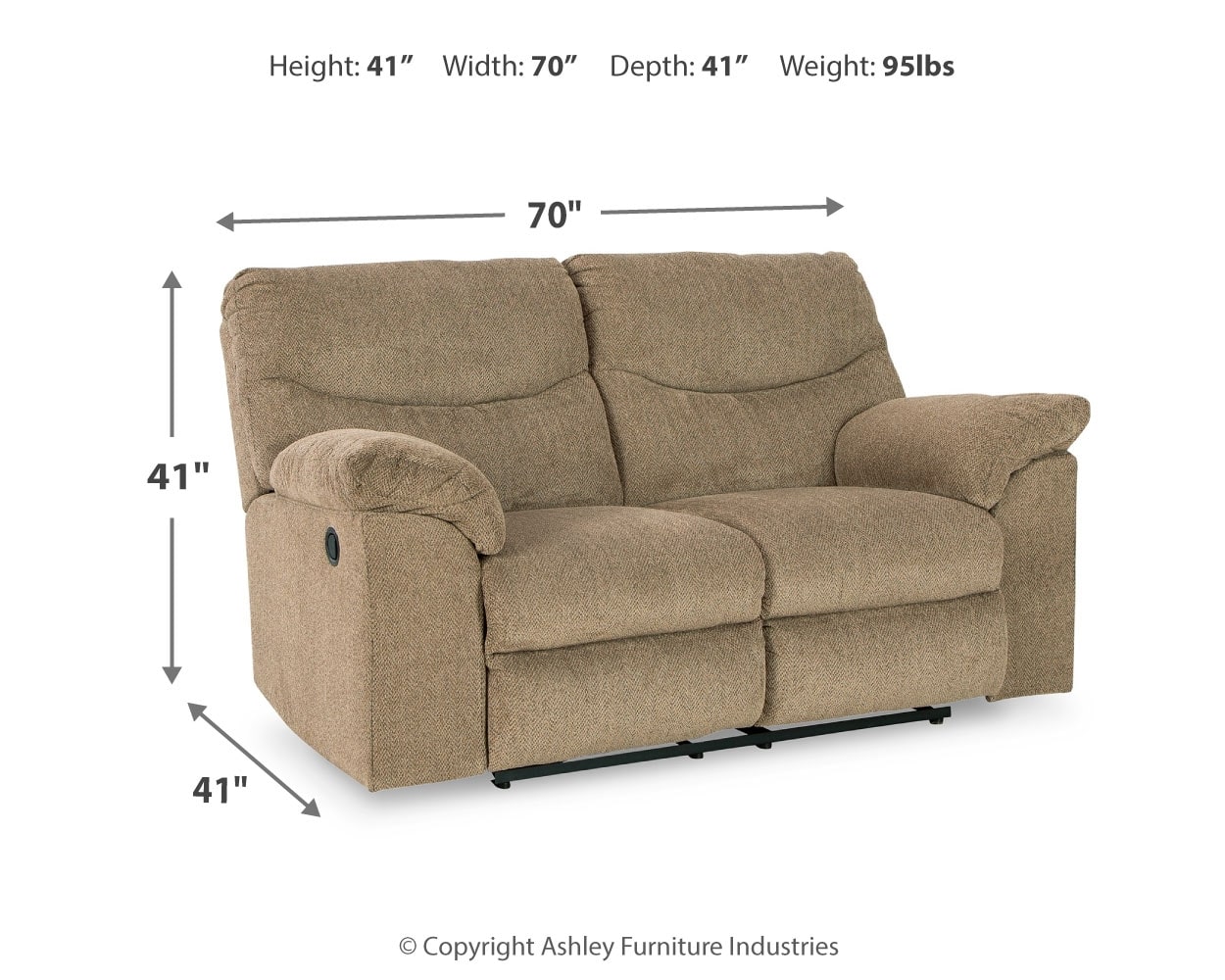 Alphons Reclining Loveseat