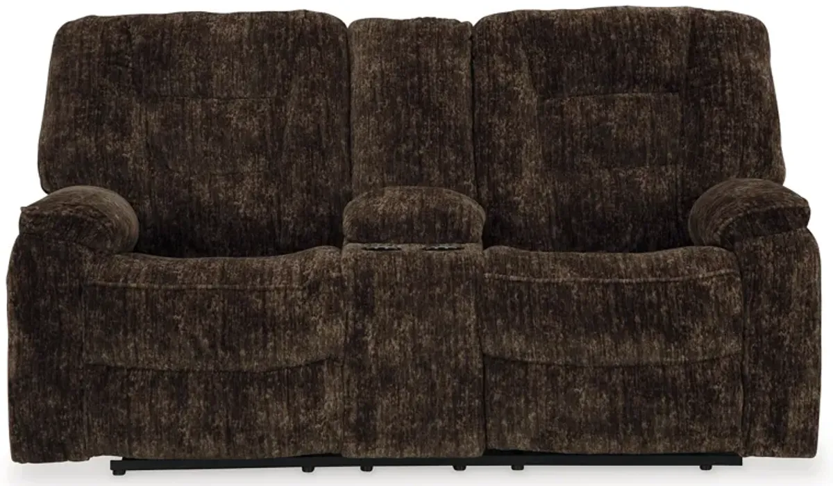 Soundwave Reclining Loveseat with Console