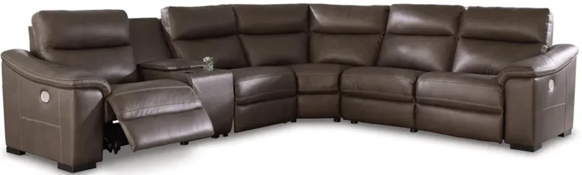 Salvatore 6-Piece Power Reclining Sectional with Console