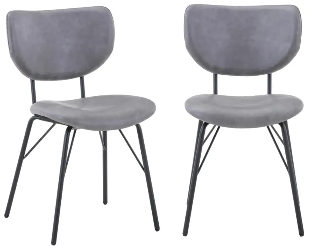 Remy Upholstered Chair in Grey