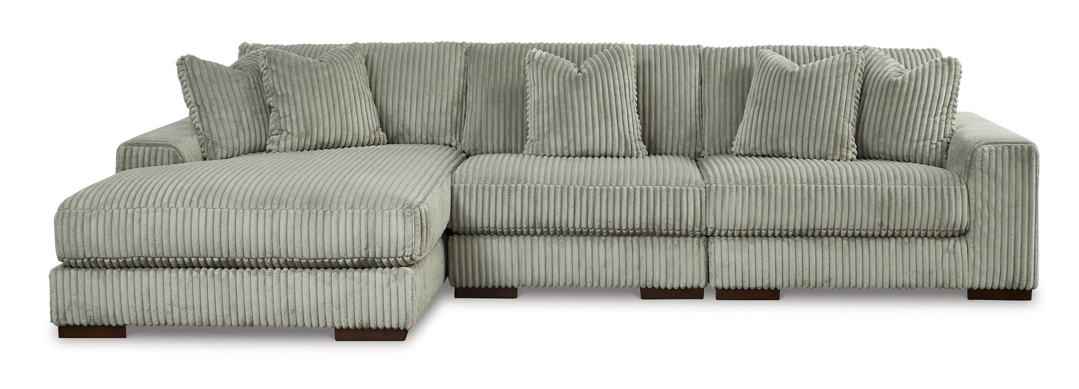 Lindyn 3-Piece Fog Sectional with Chaise