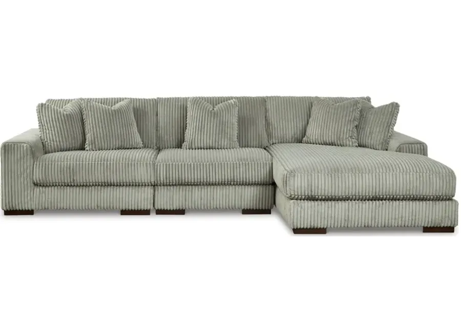 Lindyn 3-Piece Fog Sectional with Chaise