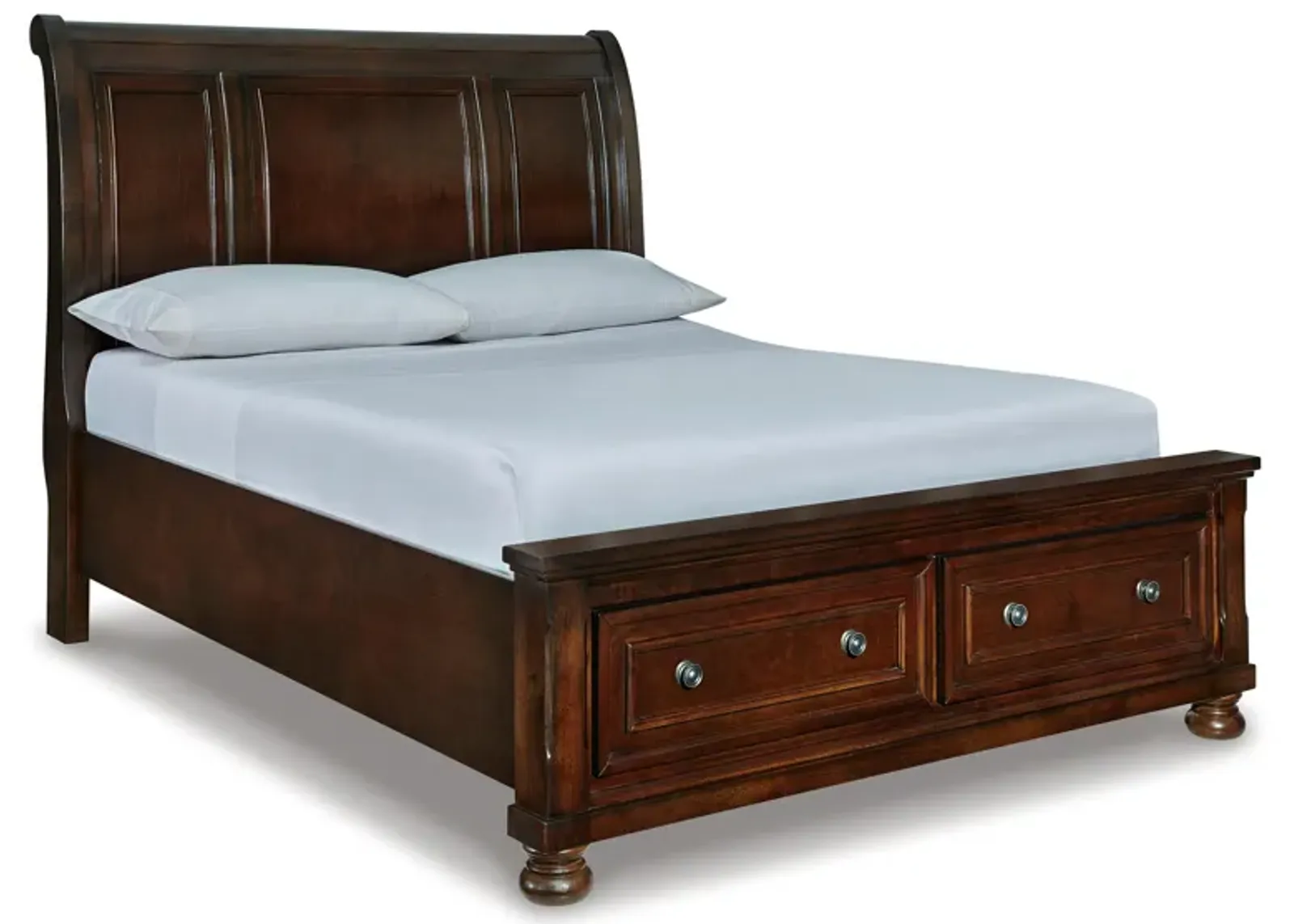 Porter King Sleigh Bed with 2 Storage Drawers