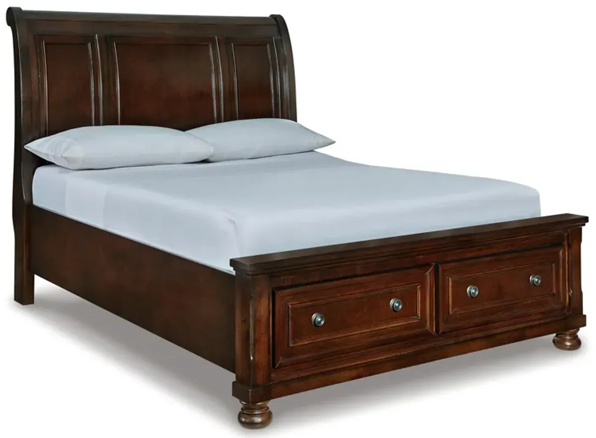 Porter King Sleigh Bed with 2 Storage Drawers