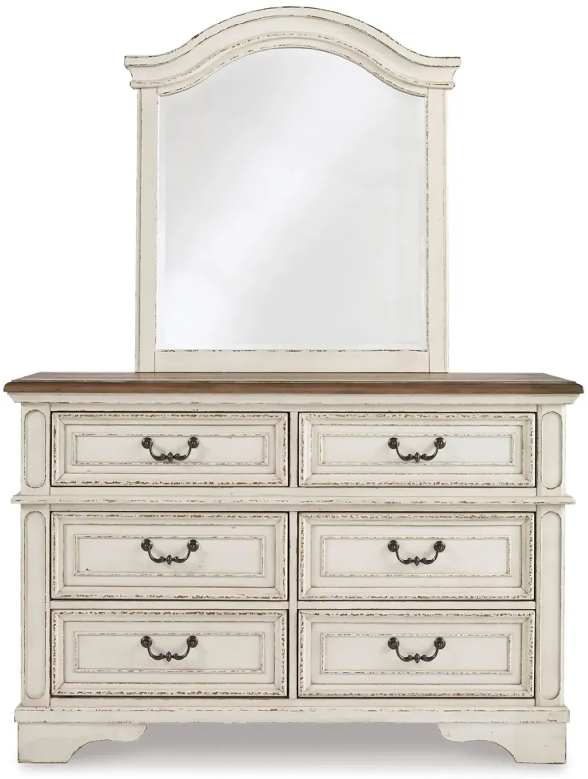 Realyn 6 Drawer Dresser and Mirror