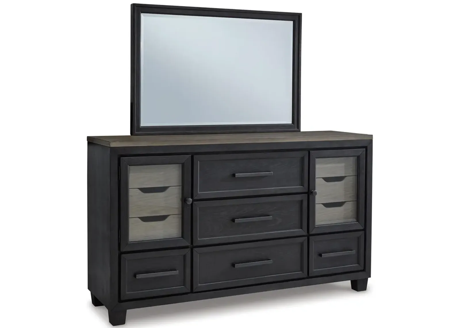 Foyland 11 Drawer Dresser and Mirror