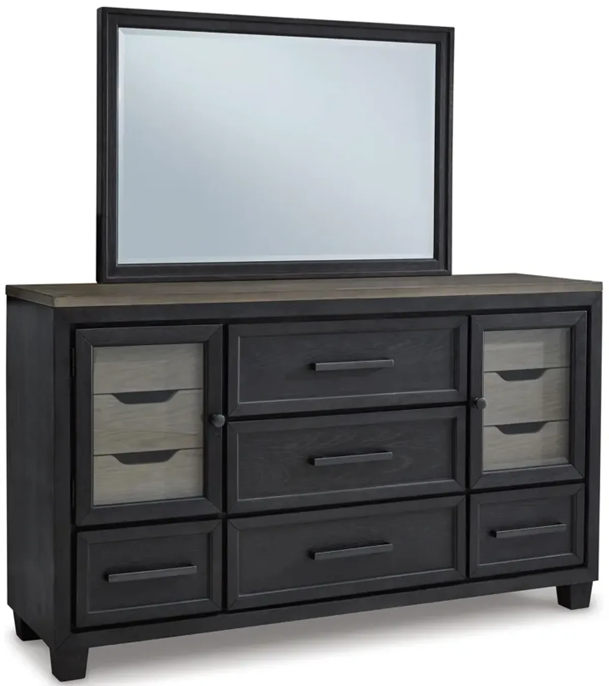 Foyland 11 Drawer Dresser and Mirror