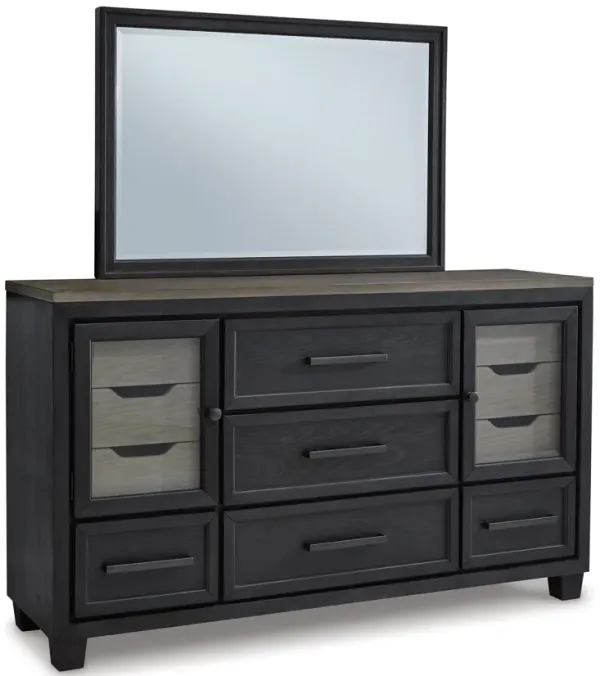 Foyland 11 Drawer Dresser and Mirror
