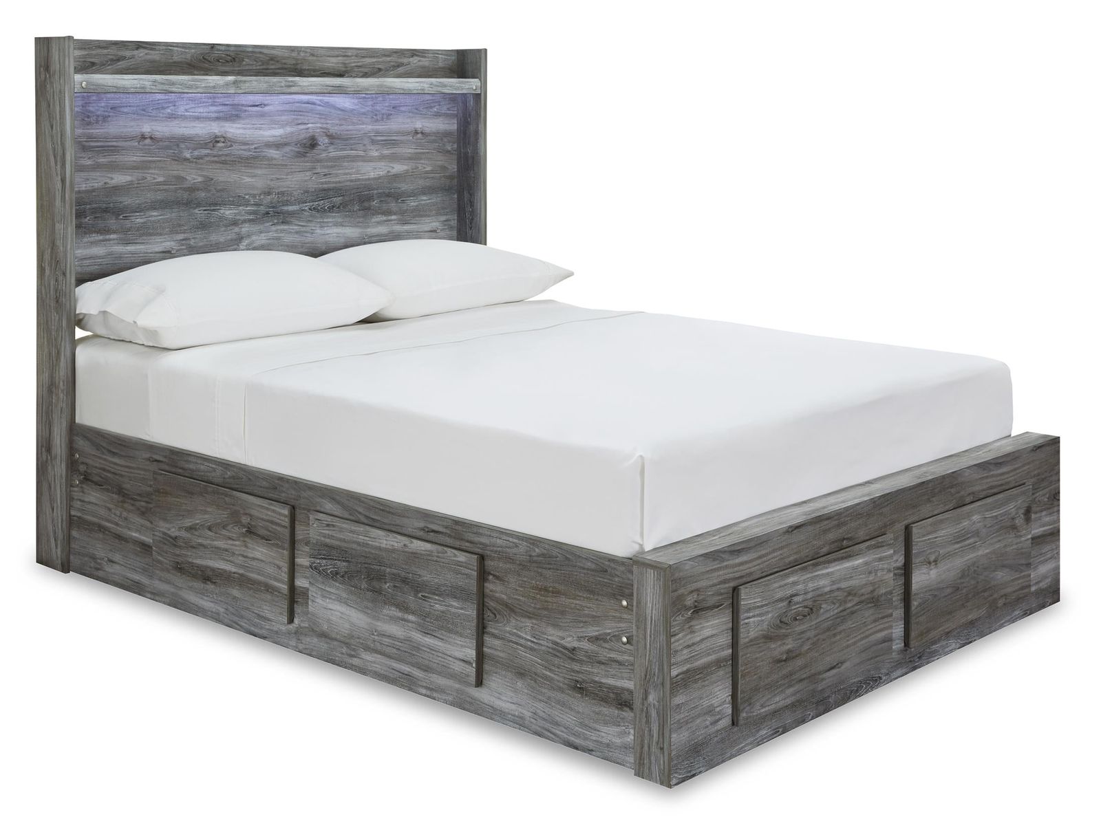 Baystorm King Panel Bed with 4 Storage Drawers