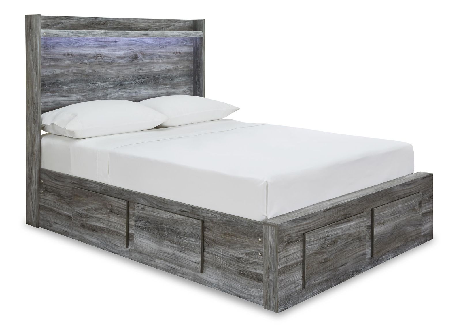 Baystorm Queen Panel Bed with 4 Storage Drawers