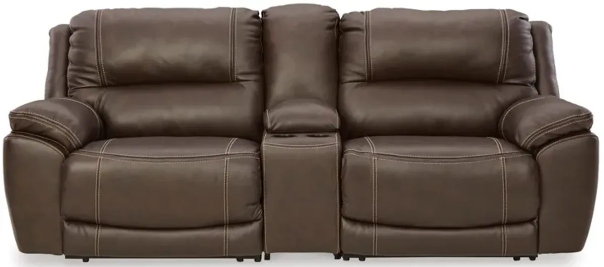 Dunleith 3-Piece Power Reclining Loveseat with Console