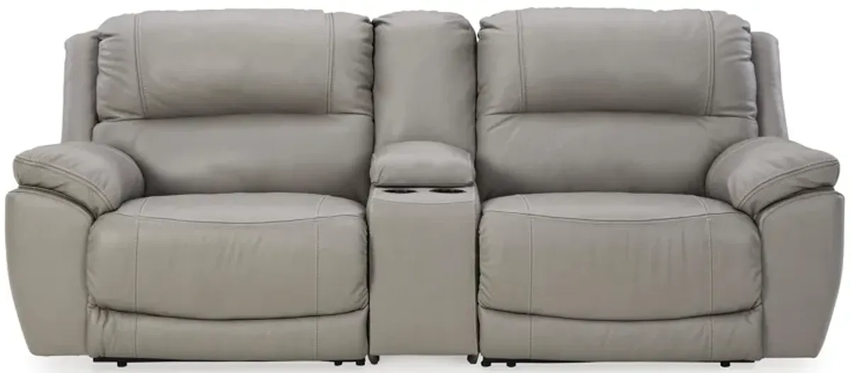 Dunleith 3-Piece Power Reclining Sectional Loveseat with Console