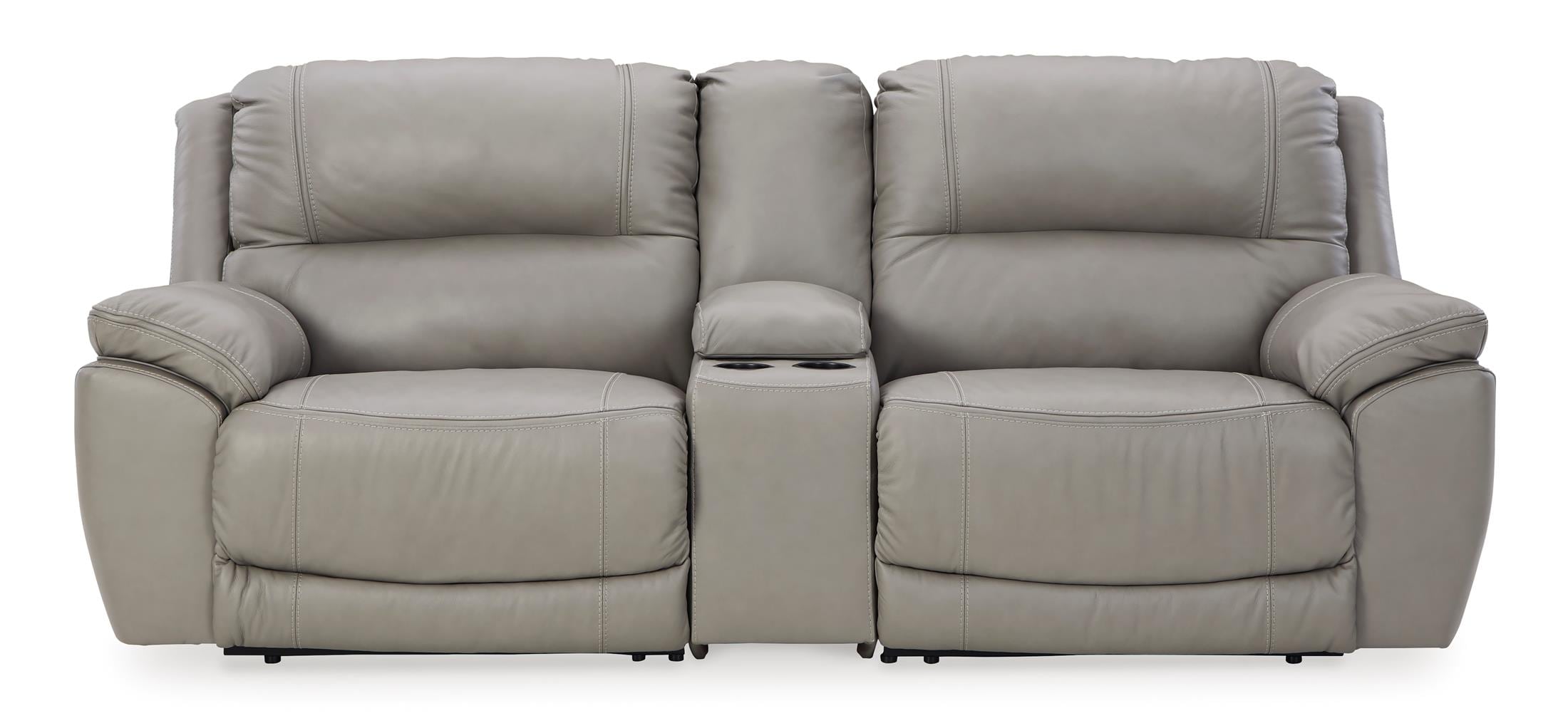 Dunleith 3-Piece Power Reclining Sectional Loveseat with Console