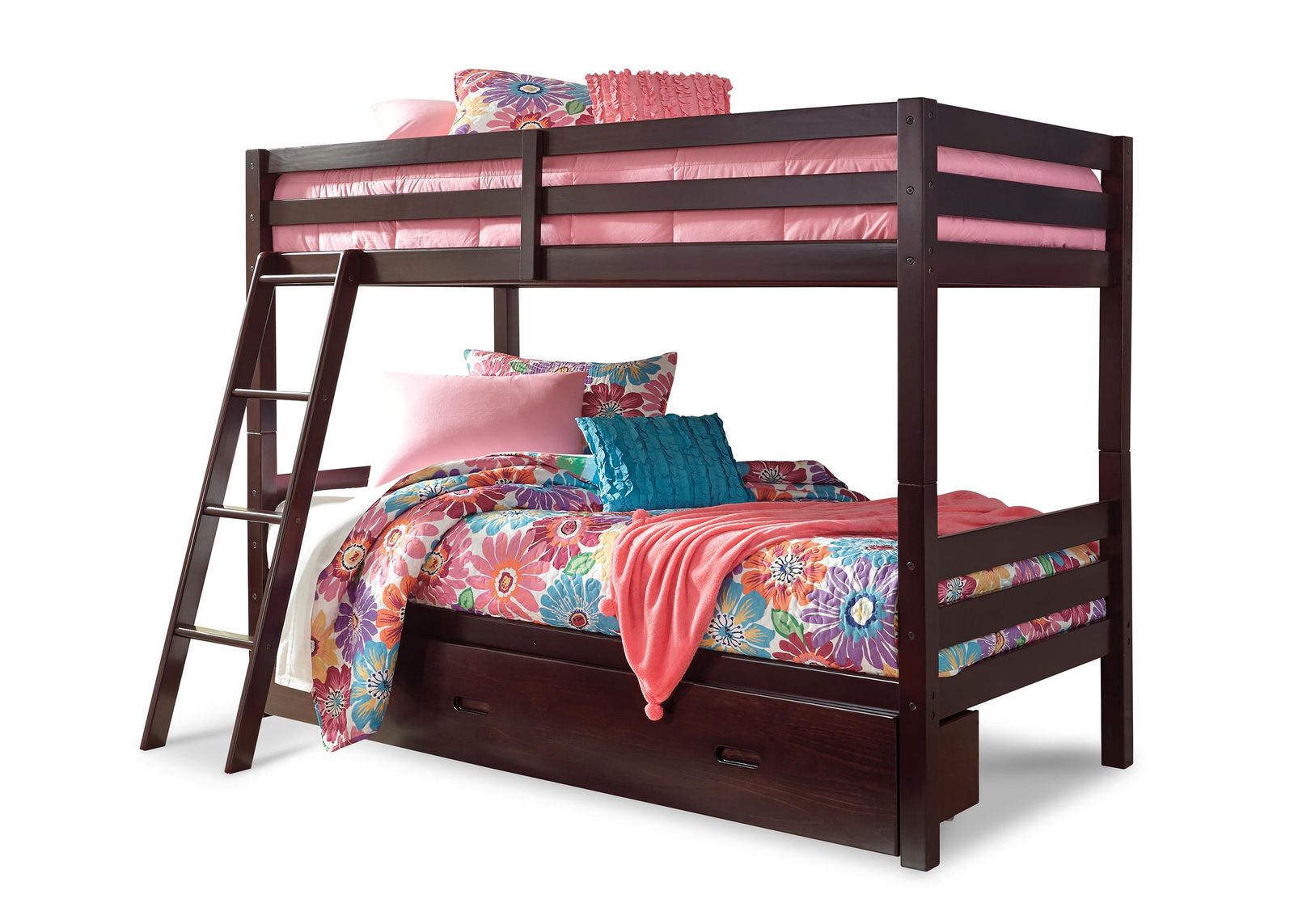 Halanton Twin over Twin Storage Bunk Bed