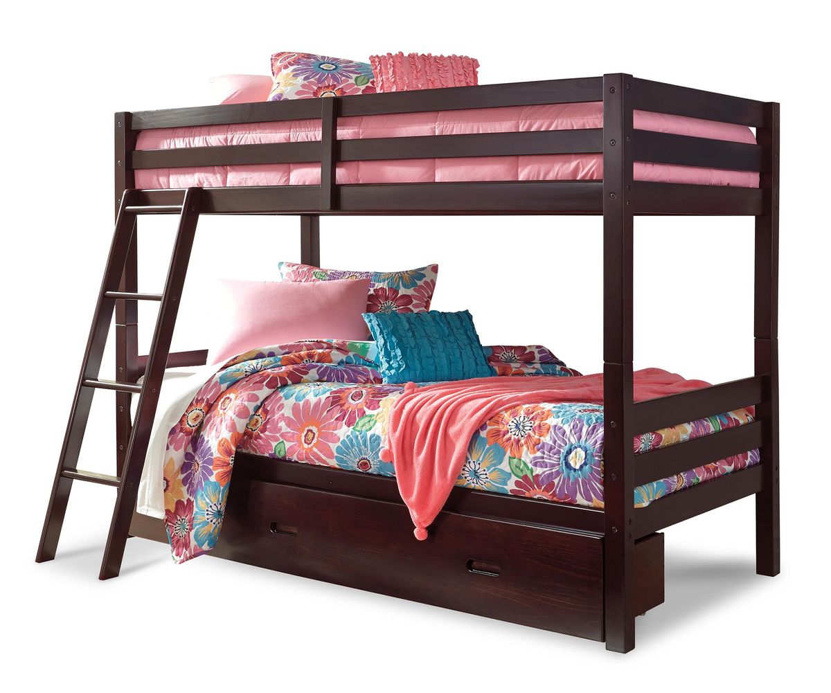 Halanton Twin over Twin Storage Bunk Bed