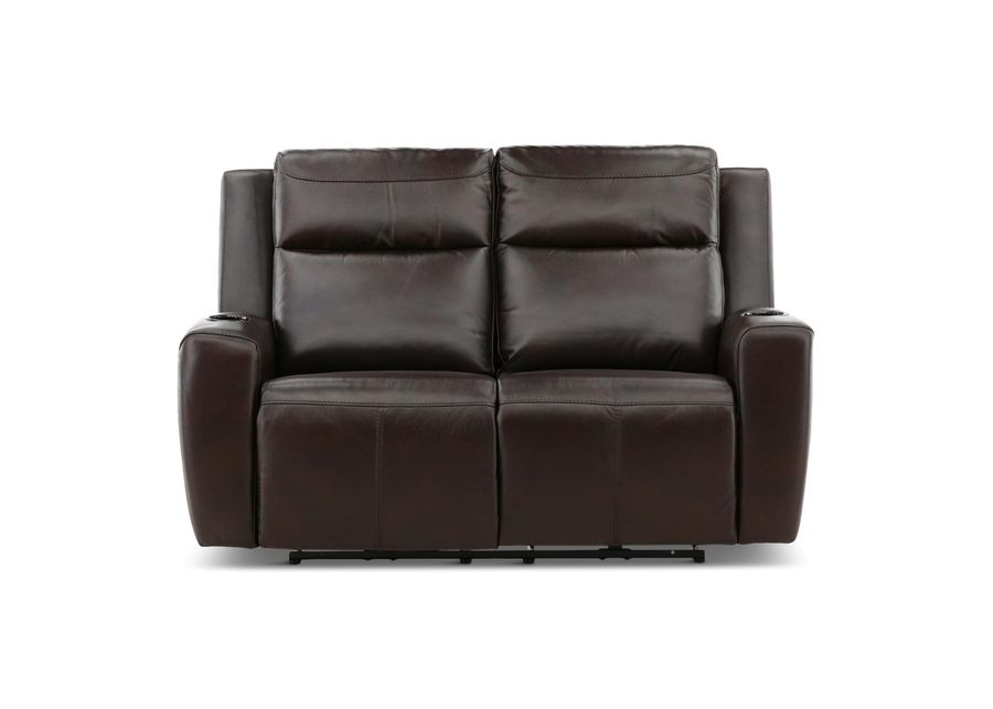 Chesapeake Leather Power Reclining Loveseat