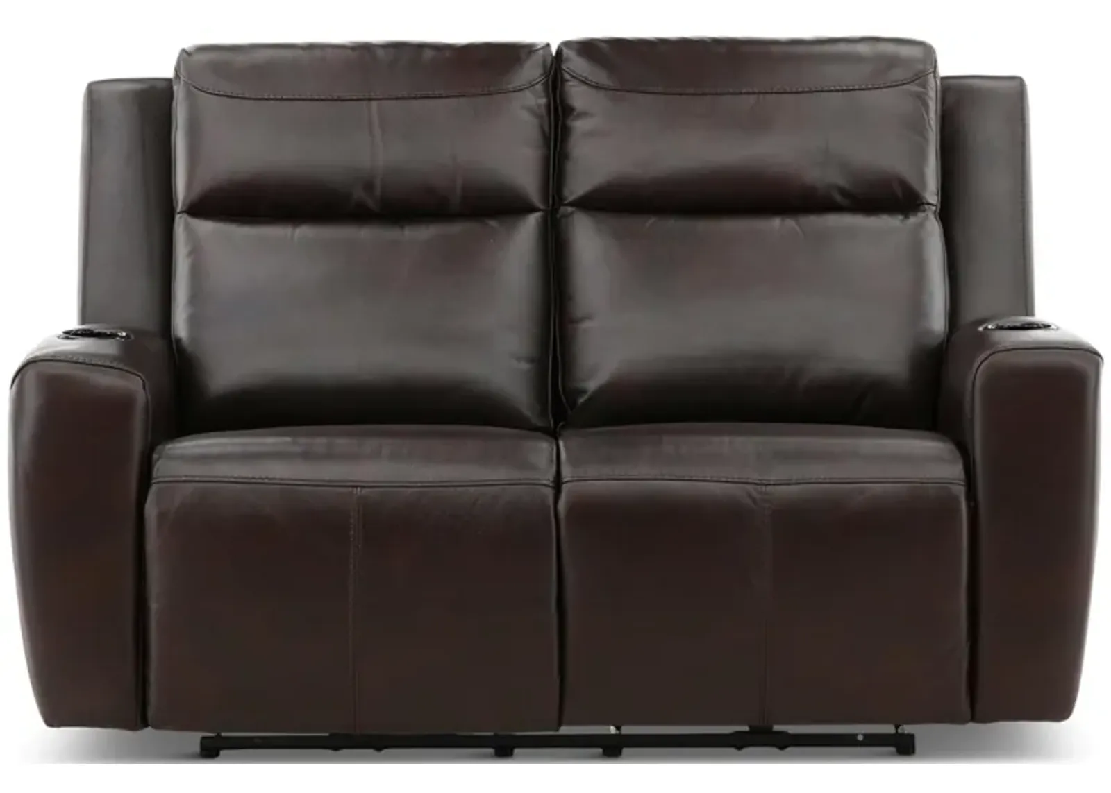 Chesapeake Leather Power Reclining Loveseat