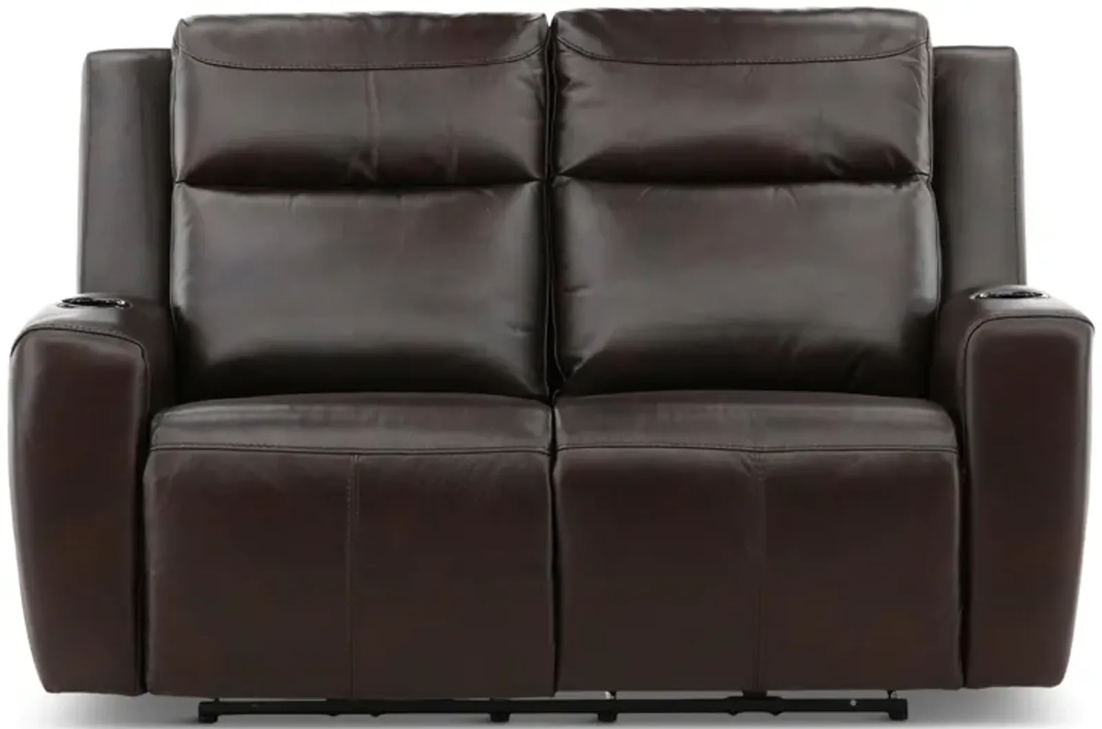 Chesapeake Leather Power Reclining Loveseat