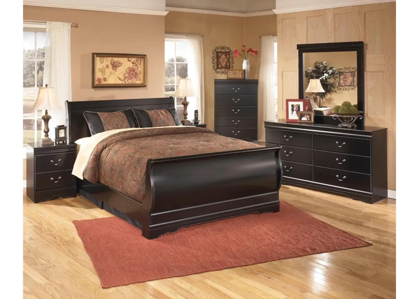 Huey Vineyard Full Sleigh Bed