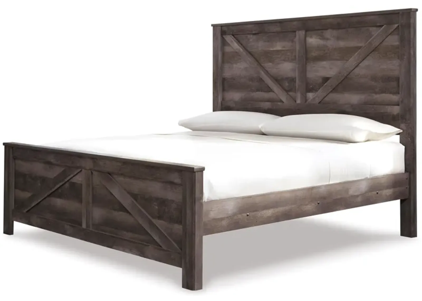 Wynnlow King Crossbuck Panel Bed